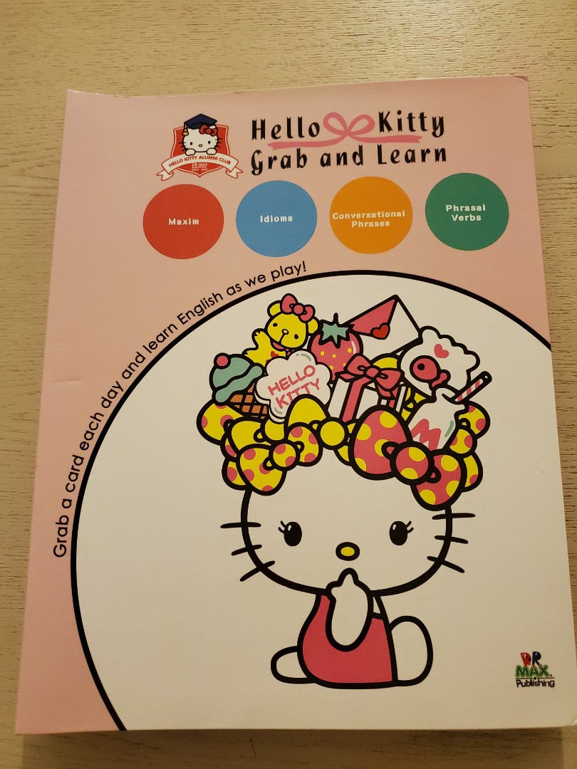 附cd 英語學習hello Kitty Grab And Go 書本 文具 小朋友書 Carousell