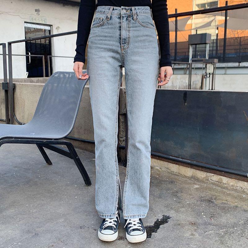 Hem detail jeans Clearance