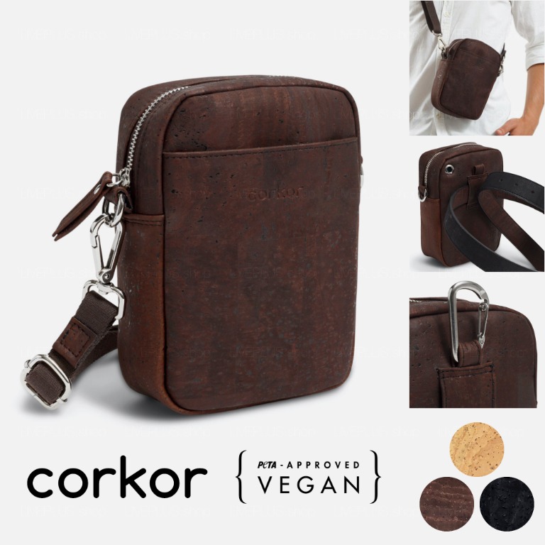 Corkor Cork Crossbody Purse for Women, Vegan Eco-friendly Non