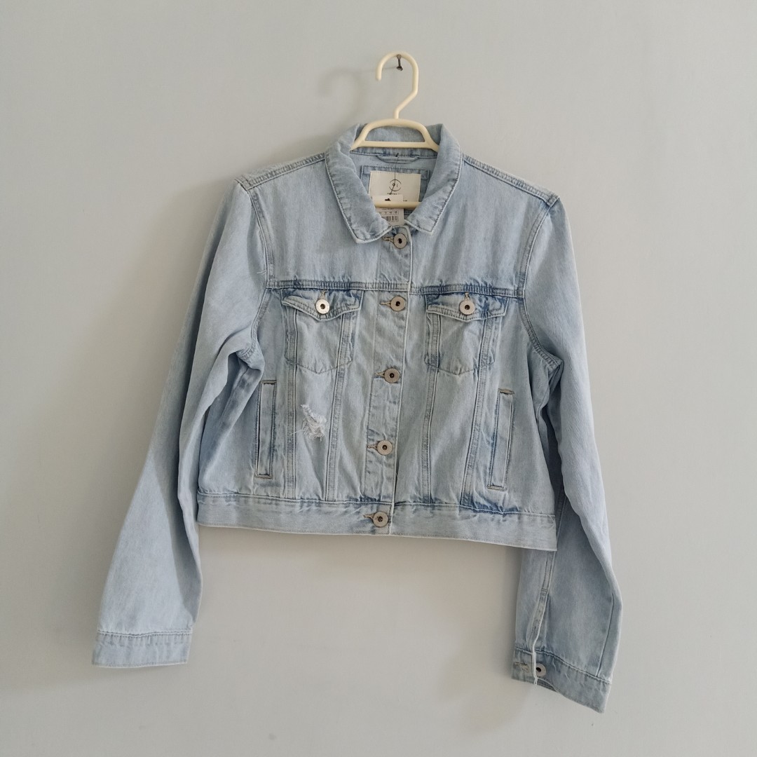 Cotton On Denim Jacket Size XL, Fesyen 