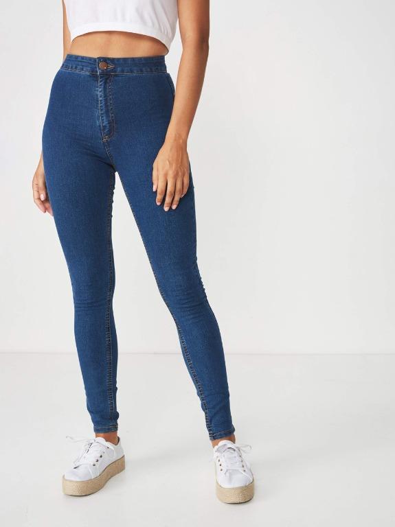 Mid rise jeggings cotton on store