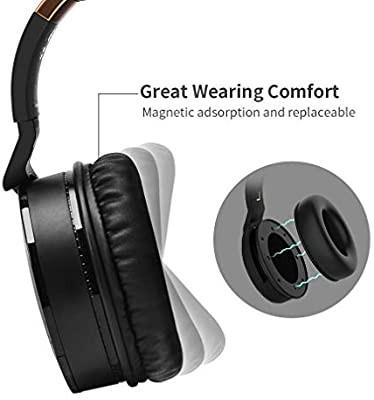 COWIN E8 Upgraded Active Noise Cancelling Headphones Bluetooth Headphones with Microphone Deep Bass Wireless Headphones Over Ear Great Audio for Travel Work TV Computer Cellphone Black Audio Headphone...