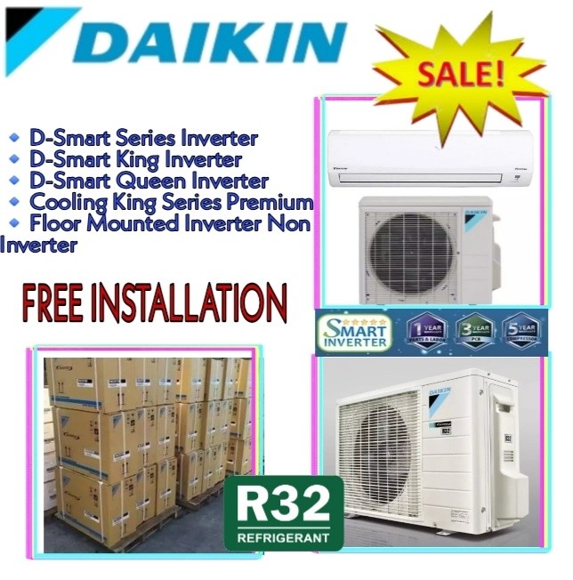 DAIKIN AIR CONDITIONER WITH FREE INSTALLATION, TV & Home Appliances