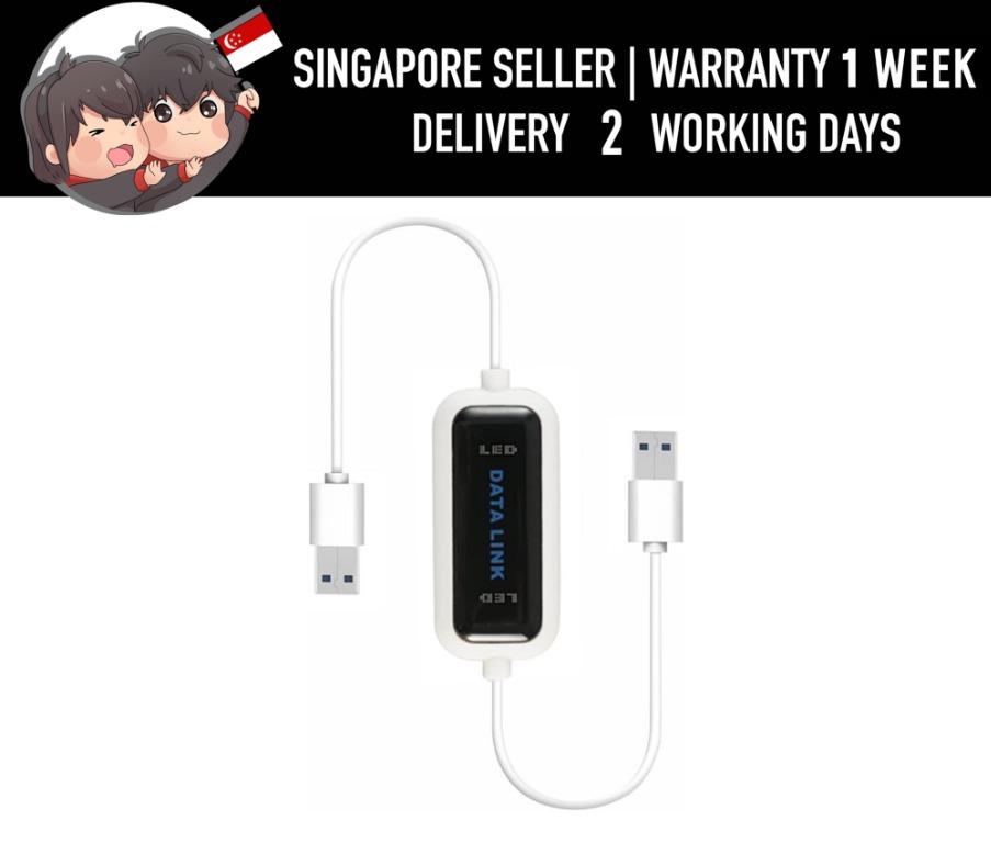 Data Link Easy Copy USB Data Transfer Cable PC to PC, EasyLink USB 2.0 Windows Data Transfer