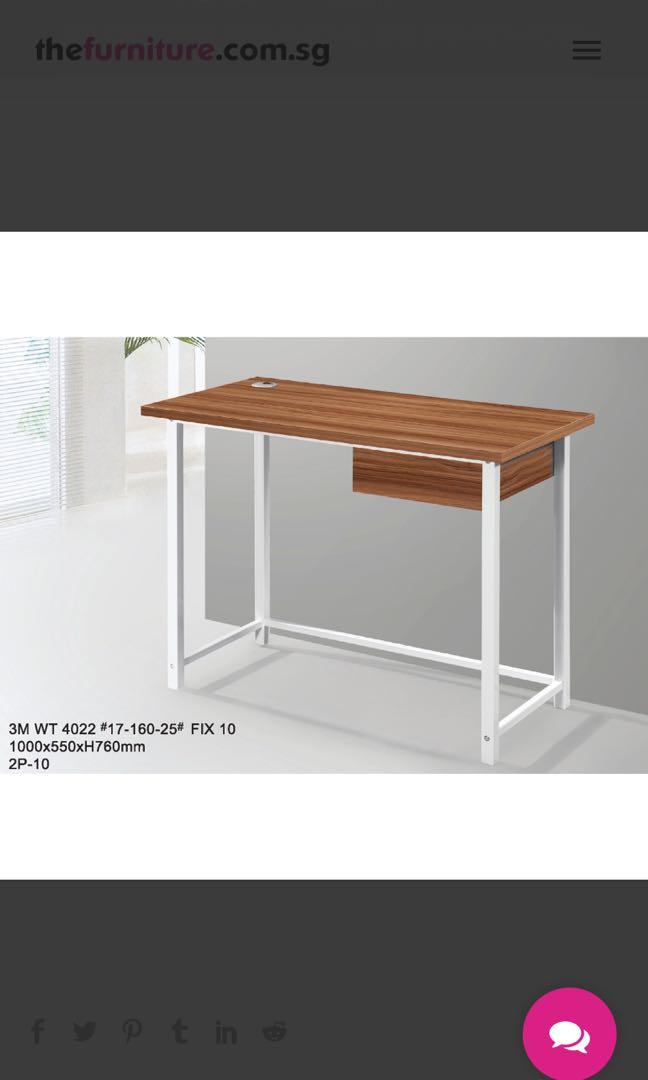 Desk/study table (Category: Tables & Sets) located in Singapore. Submitted by sofiiarz (Listing ID 1068509693, Image 3). Description: Dimension as per last picture. Bought recently but doesn’t fit well into the room surroundings Collection from Whampoa east #desk #study desk #office #work station .