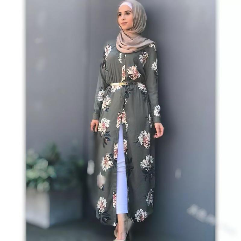 Floral deals abaya dress