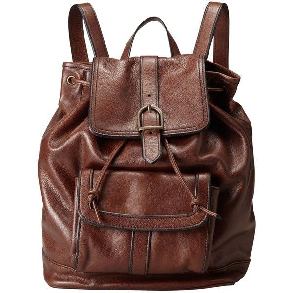 Fossil women's leather backpack online