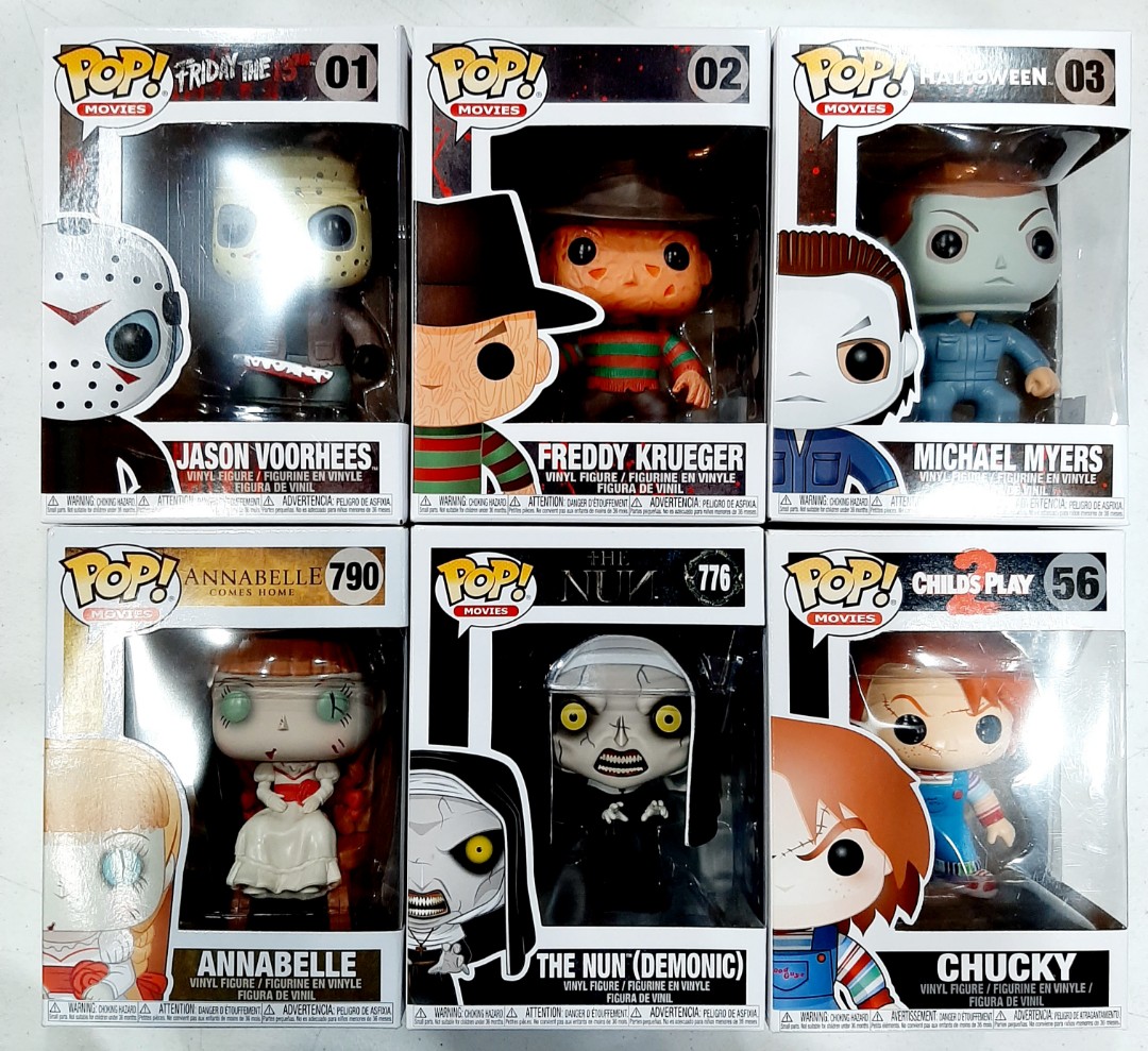 Funko Horror Classics POP Movies Collectors Set Freddy Krueger, Jason