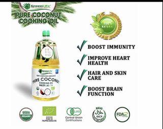 Greenlife Pure Coconut Cooking Oil 2 Liters
