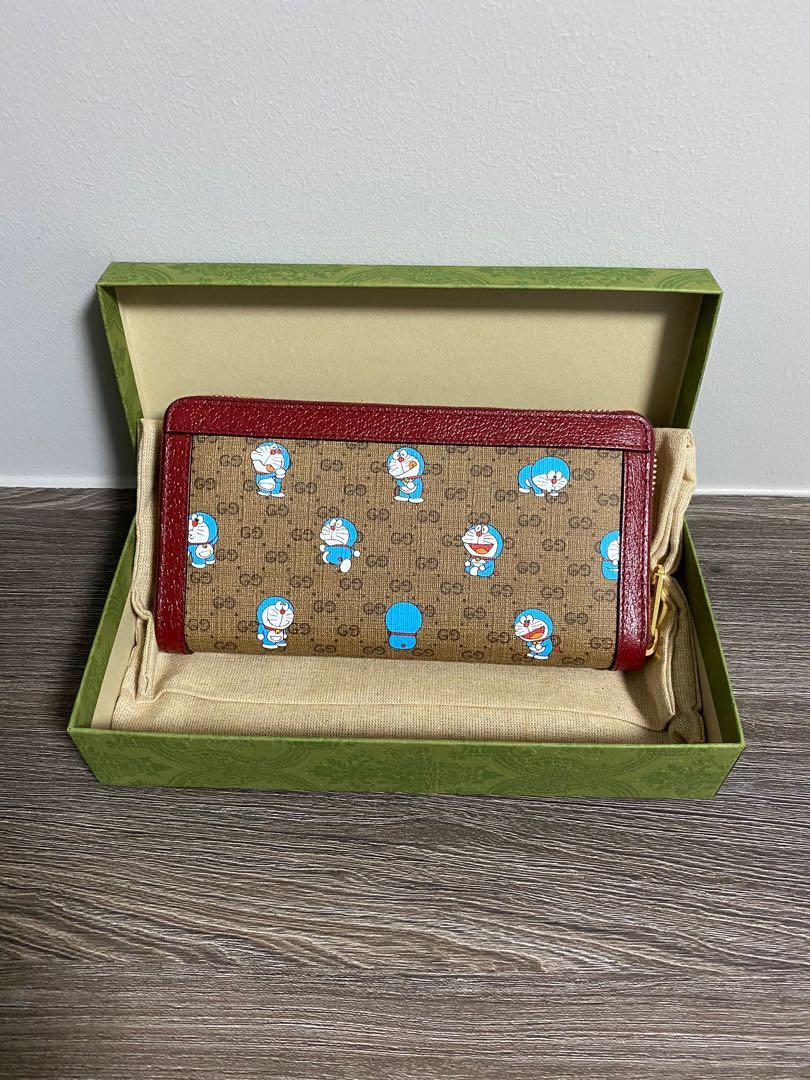 Gucci x Doraemon Zip Wallet, Luxury, Bags & Wallets on Carousell