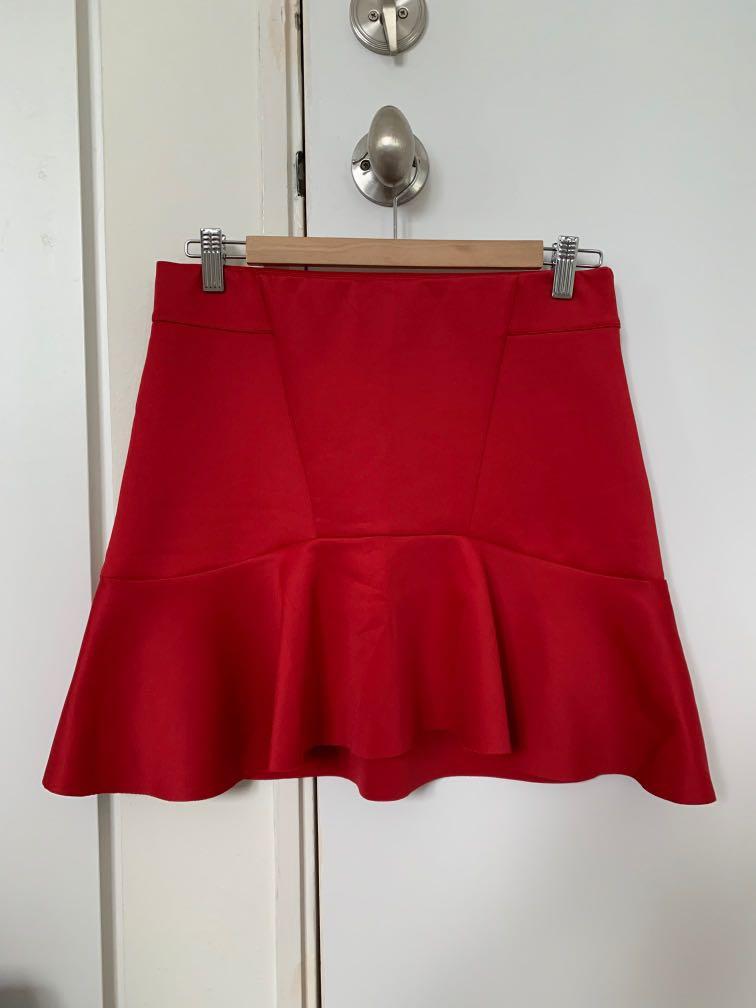 Guess Red Skirt Women s Fashion Bottoms Skirts on Carousell