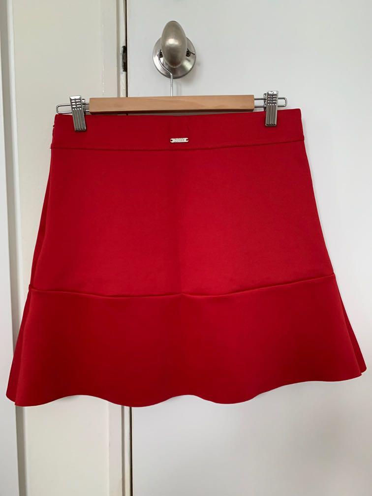 Guess Red Skirt, Women's Fashion 