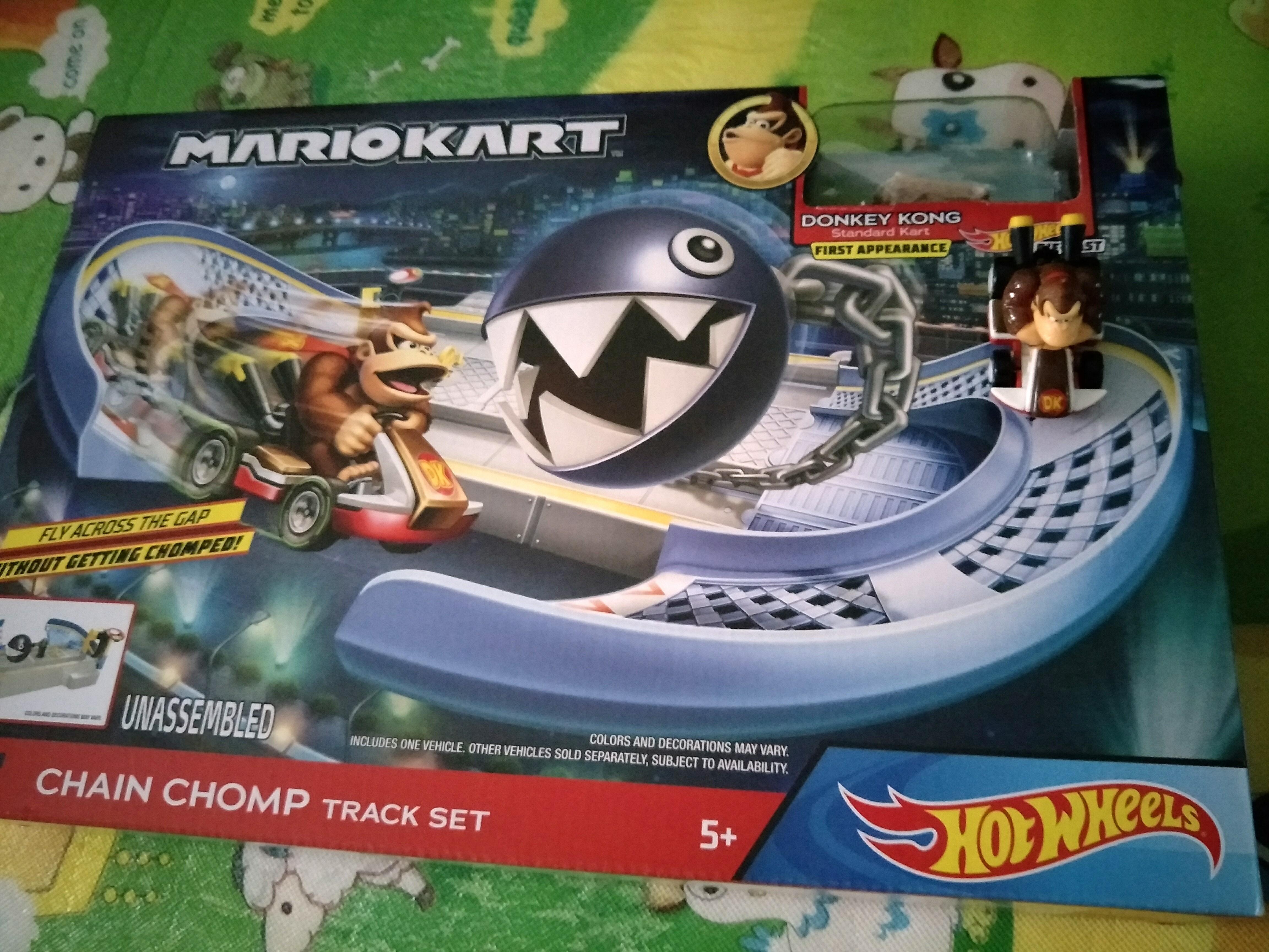 Hot Wheels Mario Kart Chain Chomp Track Set Donkey Kong First Appearance GKY48 for sale online 