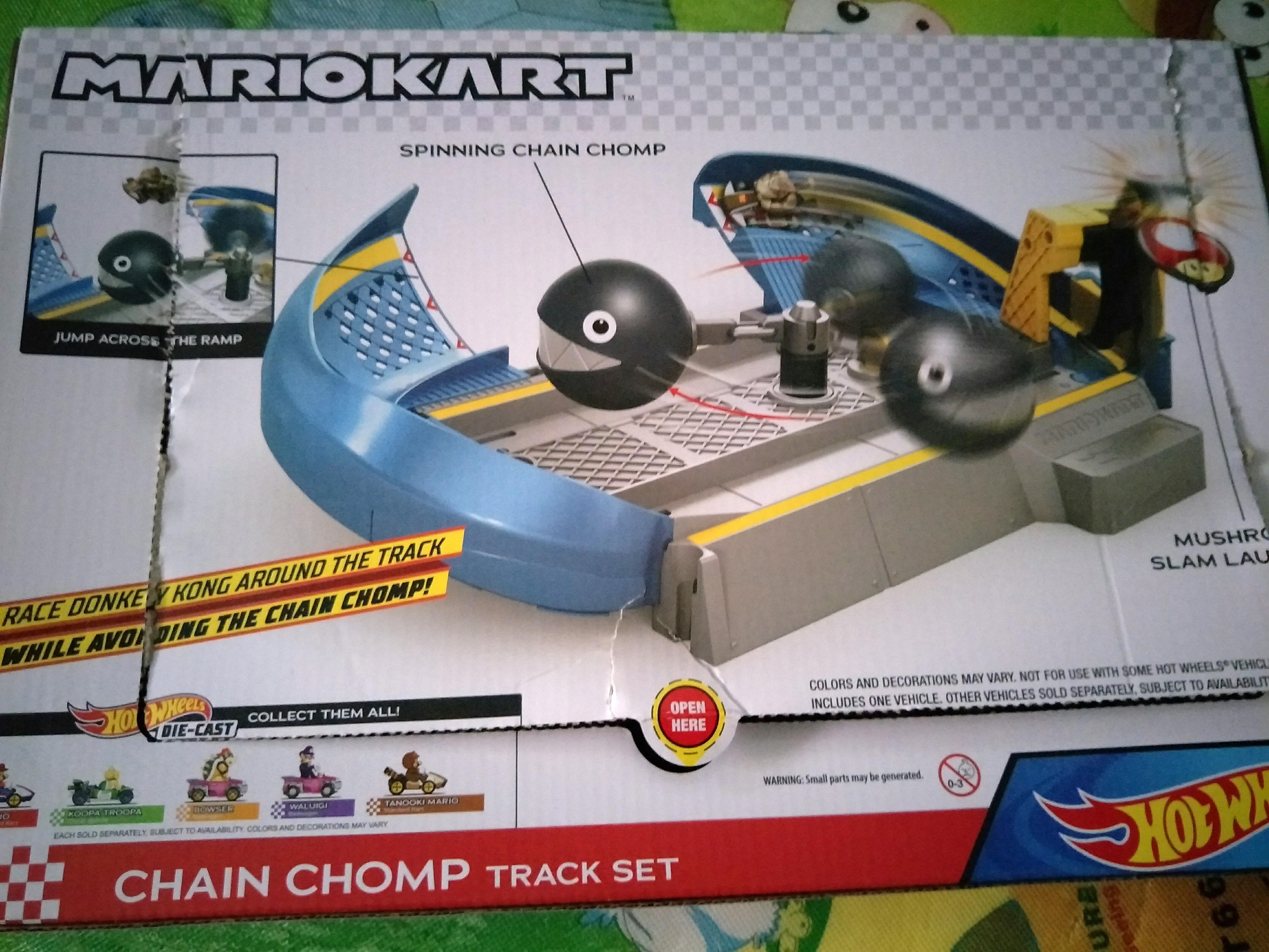 Hot Wheels Mario Kart donkey Kong chain chomp set Hobbies Toys