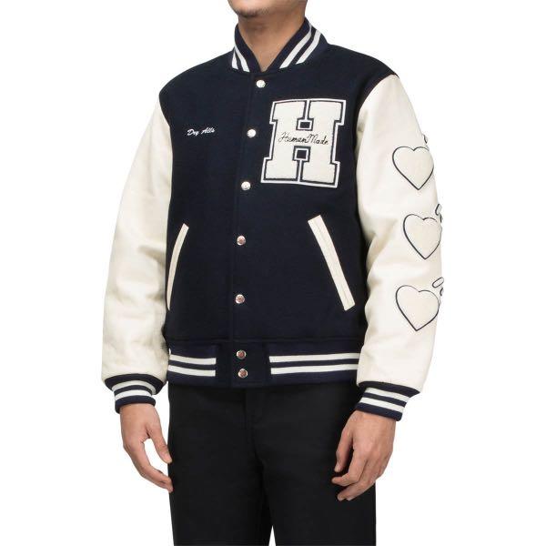 パワフル L HUMAN MADE KAWS VARSITY JACKET - sparkletour.ca