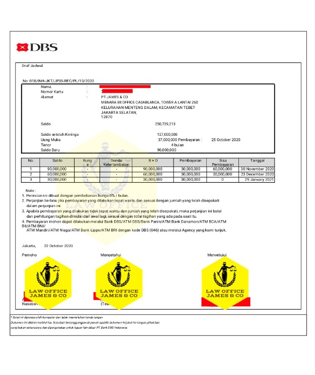 Jasa Penutupan Kartu Kredit / KTA - Law Office James & Co ...