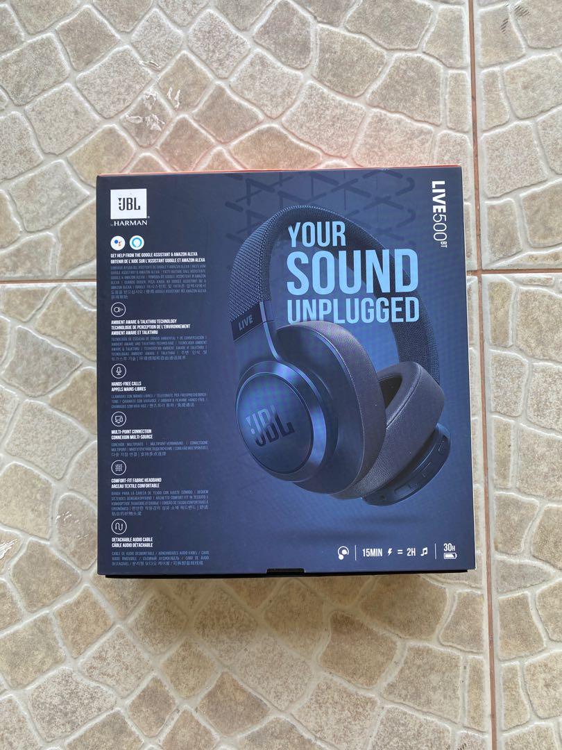 JBL LIVE500BT (Category: Headphones & Headsets) located in Rizal. Submitted by maeminishop (Listing ID 1068432164, Image 1). Description: JBL LIVE 500BT original and bought from JBL sealed as seen in the picture. will not open if not sure buyer. rfs: mom bought extra my brothers do not prefer this for gaming jbl mall is 8599 price one stock only color blue no return no refund no exchange or swap pls send video of unboxing if u have concerns in ca