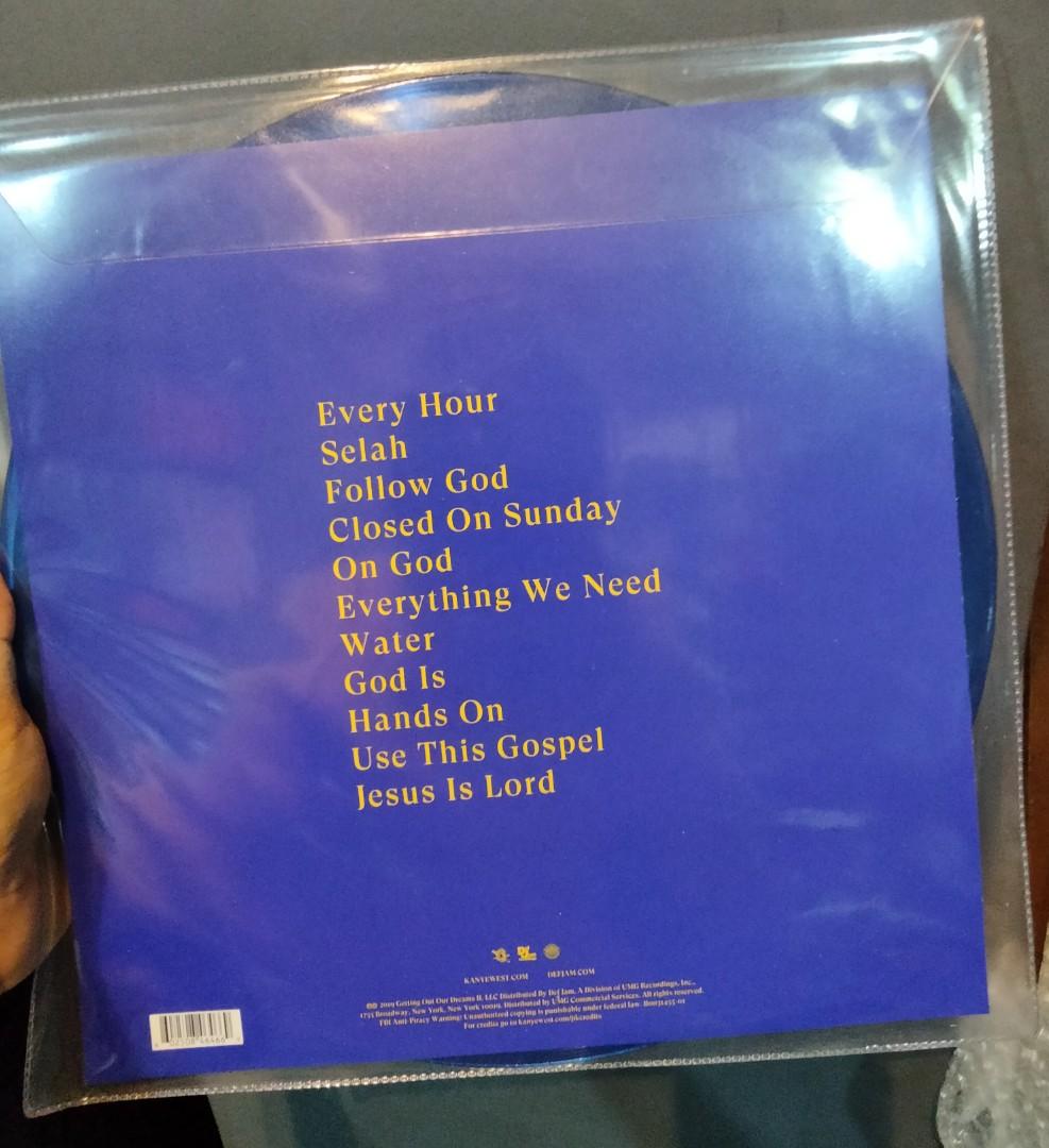 KANYE WEST : JESUS IS KING [BLUE VINYL/LP], Hobbies & Toys, Music & Media,  Vinyls on Carousell