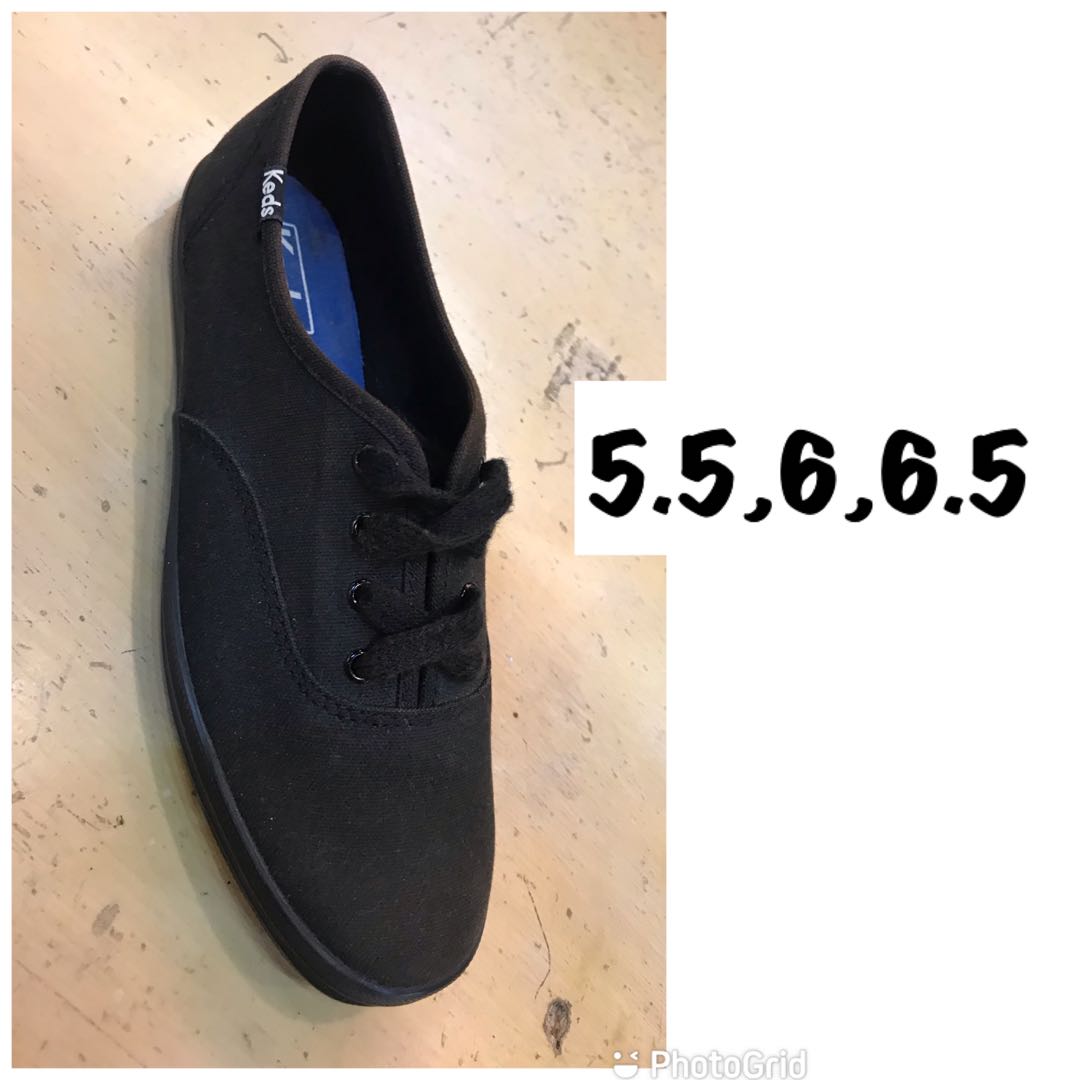 Plain clearance black keds