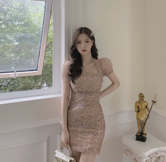 Chiffon bodycon dress on sale