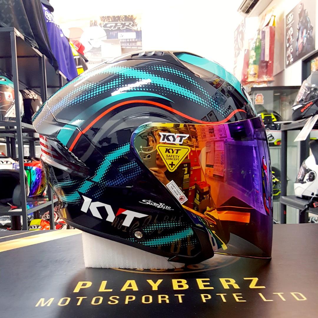 KYT NFJ PETRONAS 2021 (Category: Motorcycle Accessories) located in Singapore. Submitted by playberz (Listing ID 1068592399, Image 2). Description: KYT NFJ *LIMITED EDITION PETRONAS HELMET 2021 (*PSB APPROVED) *LIMITED PCS ONLY..🔥🔥!! *BRAND NEW IN BOX..!! *BUILD IN SUN VISOR..😎!! *REMOVABLE AND WASHABLE INNER PADDING..!! *GOOD FOR COLLECTION TOO..🤗!! *ABLE TO USE FOR PRACTICAL RIDING LESSONS..!! *AVAILABLE INSTOCK..💖😊👍!! *FREE DELIVERY..😁
