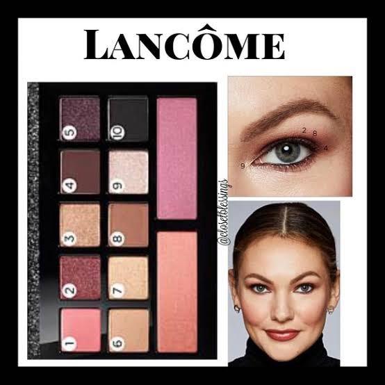 lancome eyeshadow and blush palette glam
