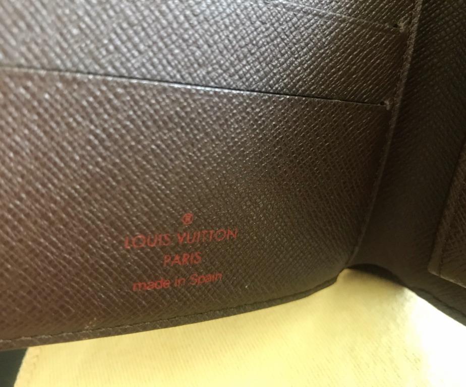LOUIS VUITTON International Trifold Wallet Damier Leather Brown N61215  02JG478