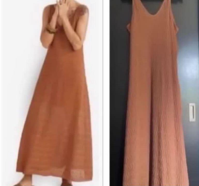 rust colored maxi dress