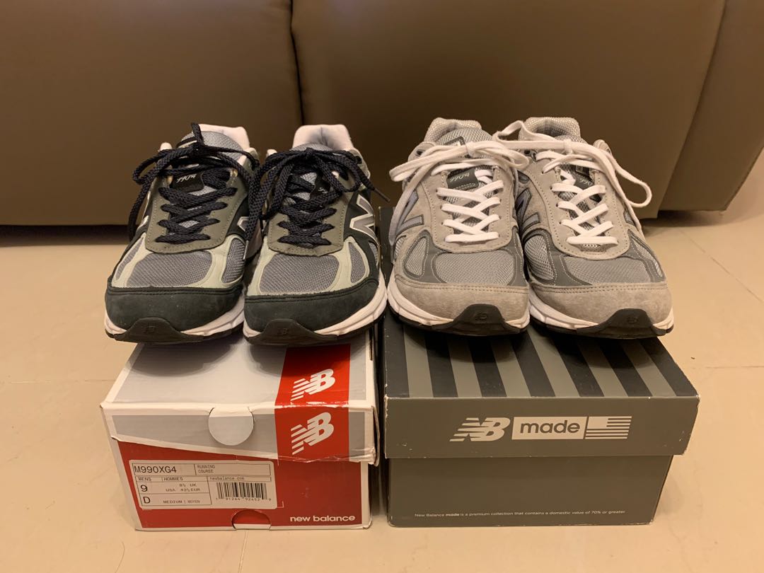 New Balance 990v4 nb990 nb990v4 us9, 男裝, 鞋, 波鞋- Carousell