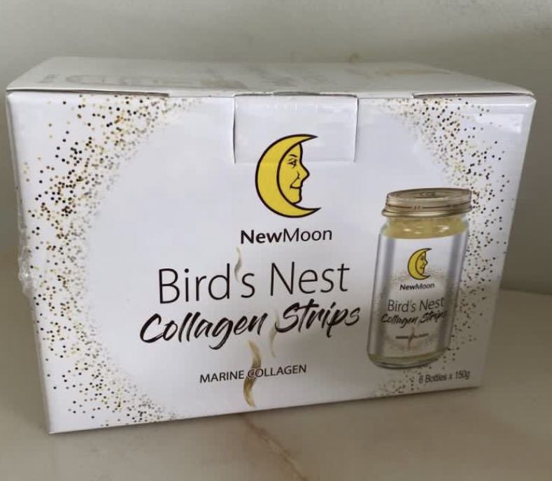 New Moon Bird’s Nest w Collagen Strips (6s x 150g), Health & Nutrition, Health Supplements