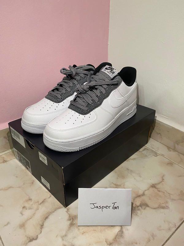 nike air force split black and white