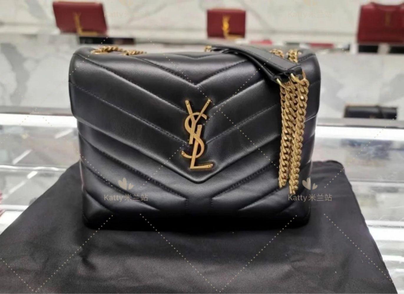 Ysl bag black and gold clearance