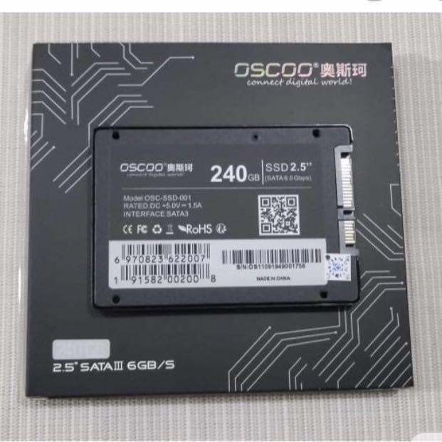 Oscoo SSD 240GB 2.5-inch Sata III 6Gb/S Interno Drive in Stato Solido per Pc 
