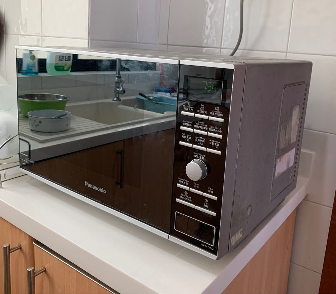 Panasonic 27L microwave oven inverter flatbed convection, TV & Home