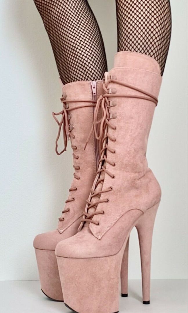 Pleaser cheap suede boots