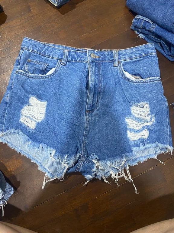 Plus Size High Waist Denim Shorts Women S Fashion Clothes Pants Jeans Shorts On Carousell