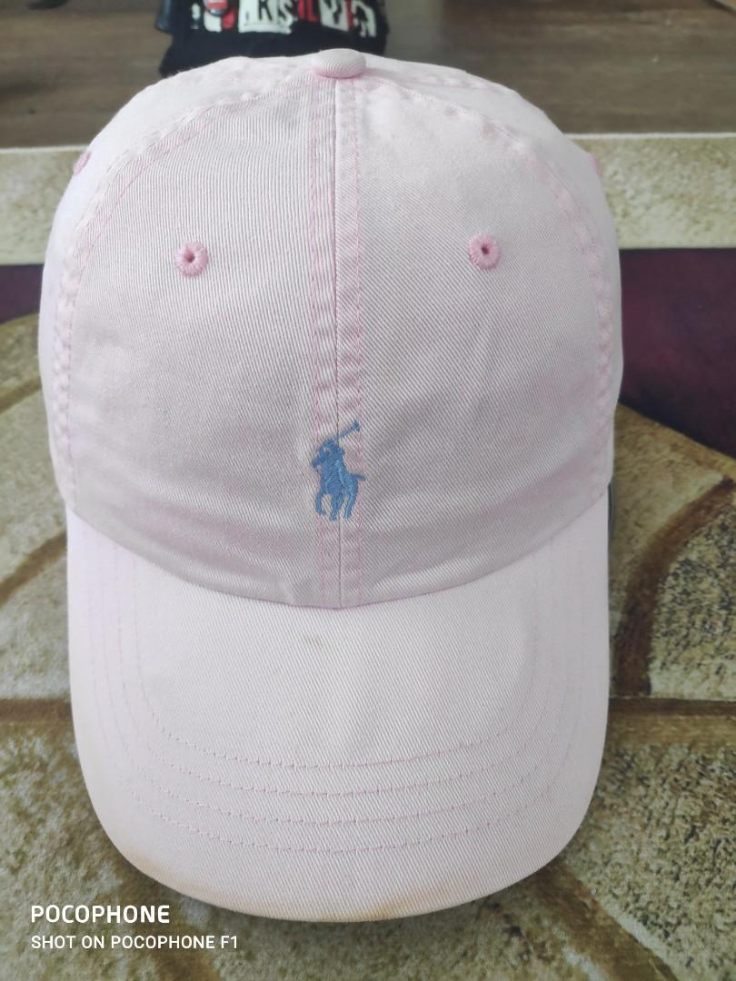 light pink polo hat