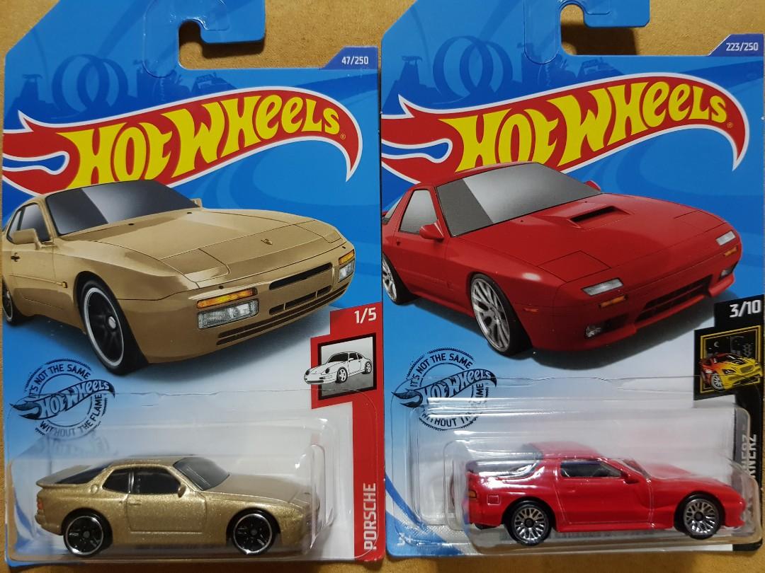 Hot Wheels LOOSE Red 1989 '89 PORSCHE 944 Turbo Custom SUPER w/Real Riders #2 