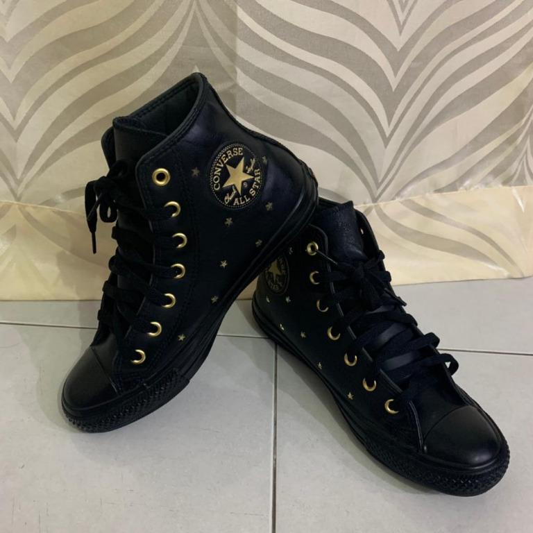 Ladies on sale leather converse