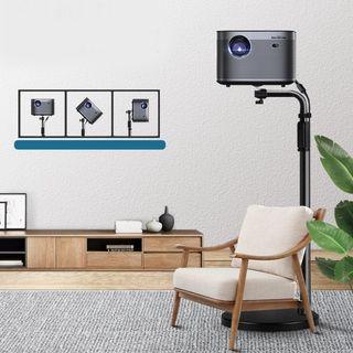 [iDS] Projector Stand Metal Base Portable Adjustable Height Extendable Tripod Universal Mount Head 84-140cm DLP Heavy Duty