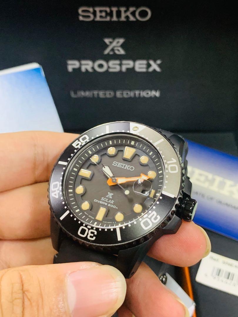 Seiko prospex black sale series solar 200m sne493p1