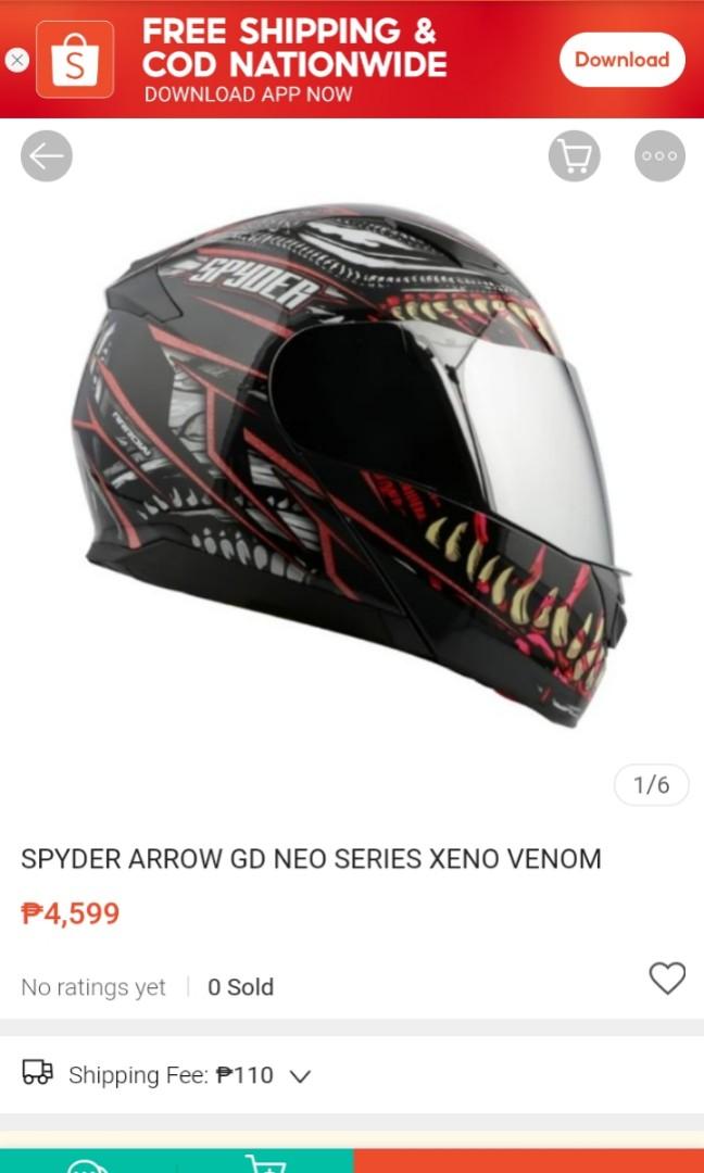 Spyder Neo Series Helmet, Motorbikes 