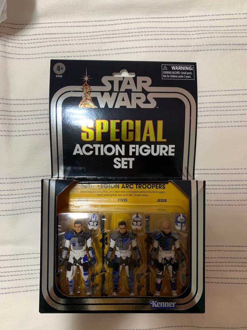 Star Wars The Vintage Collection Clone Wars 501st Legion Arc Troopers 3 Pack Hasbro Pulse Clone troopers Hobbies Toys Toys Games on Carousell