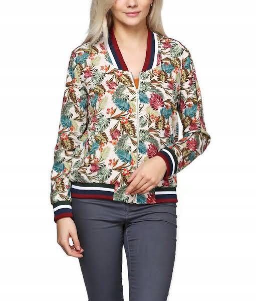floral bomber jacket