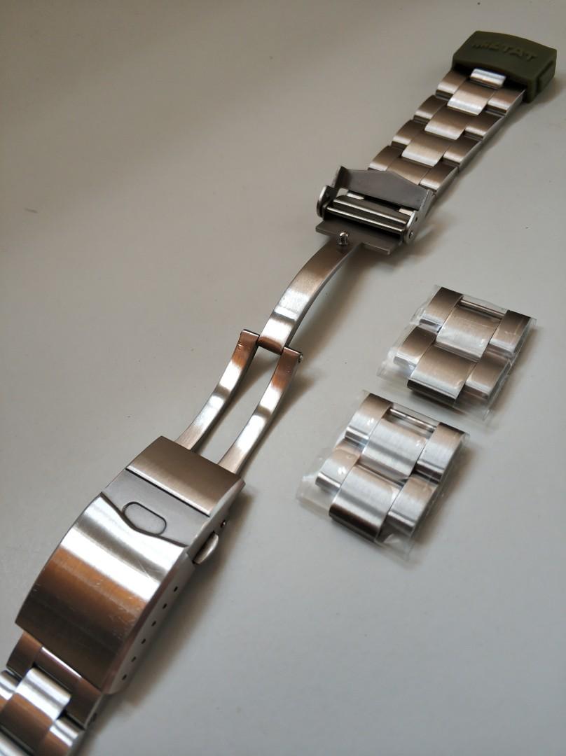 Strapcode Oyster bracelet for Seiko Alpinist, Men's Fashion, Watches