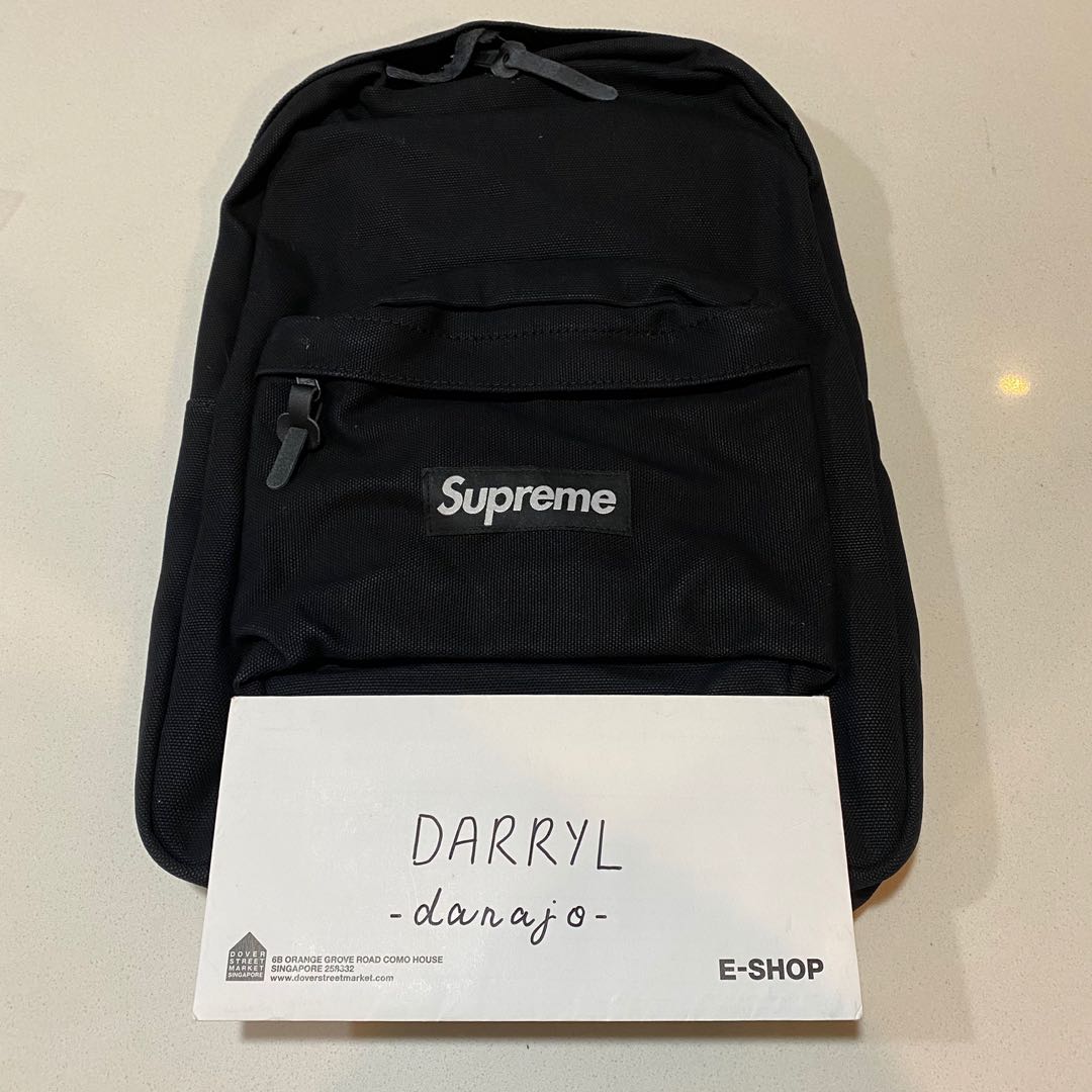 Supreme FW20 Canvas Backpack (Black 