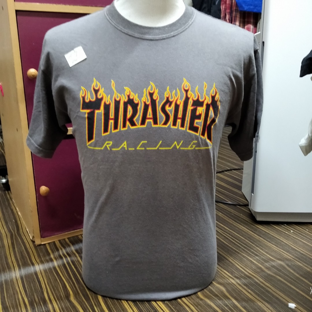 Thrasher Racing Tshirt, Men's Fashion 