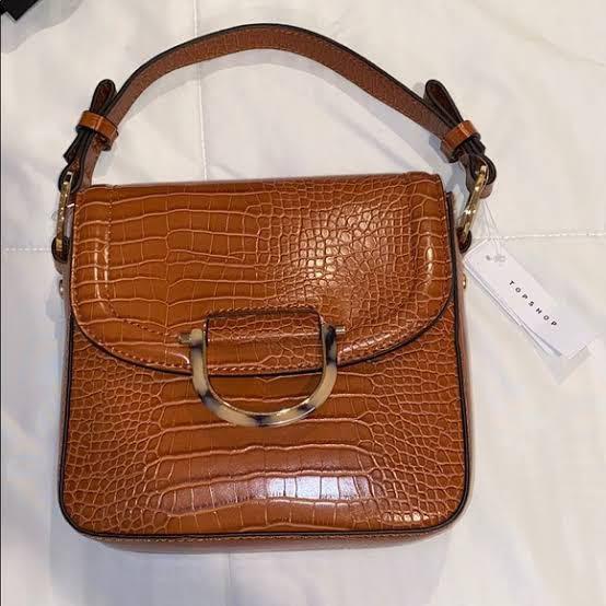 Topshop crocodile bag top
