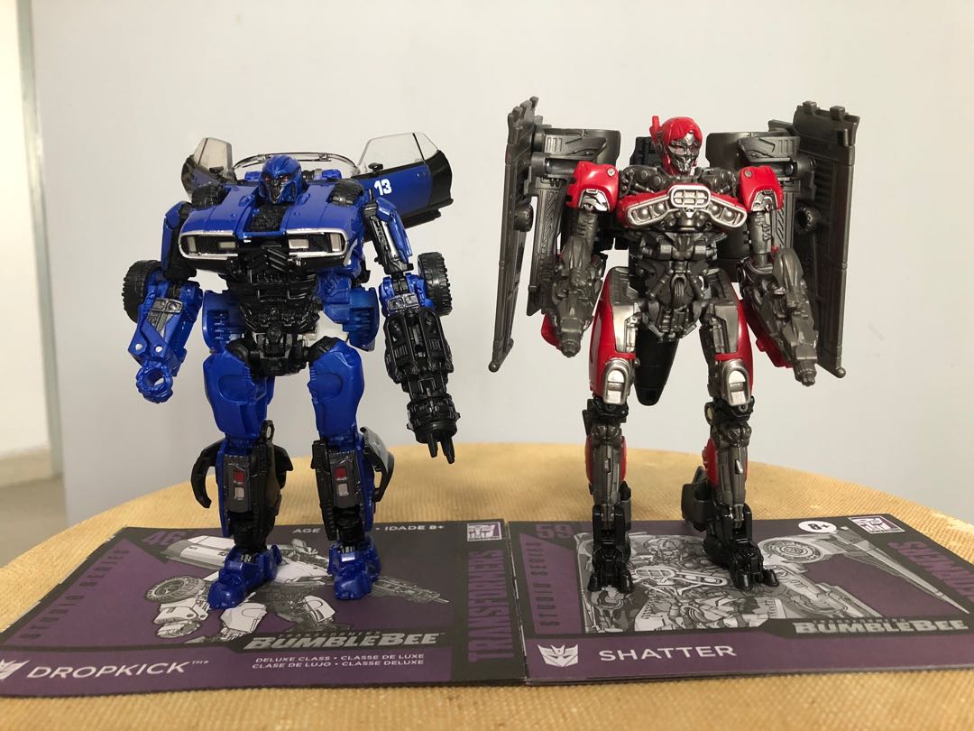Transformers shatter outlet and dropkick