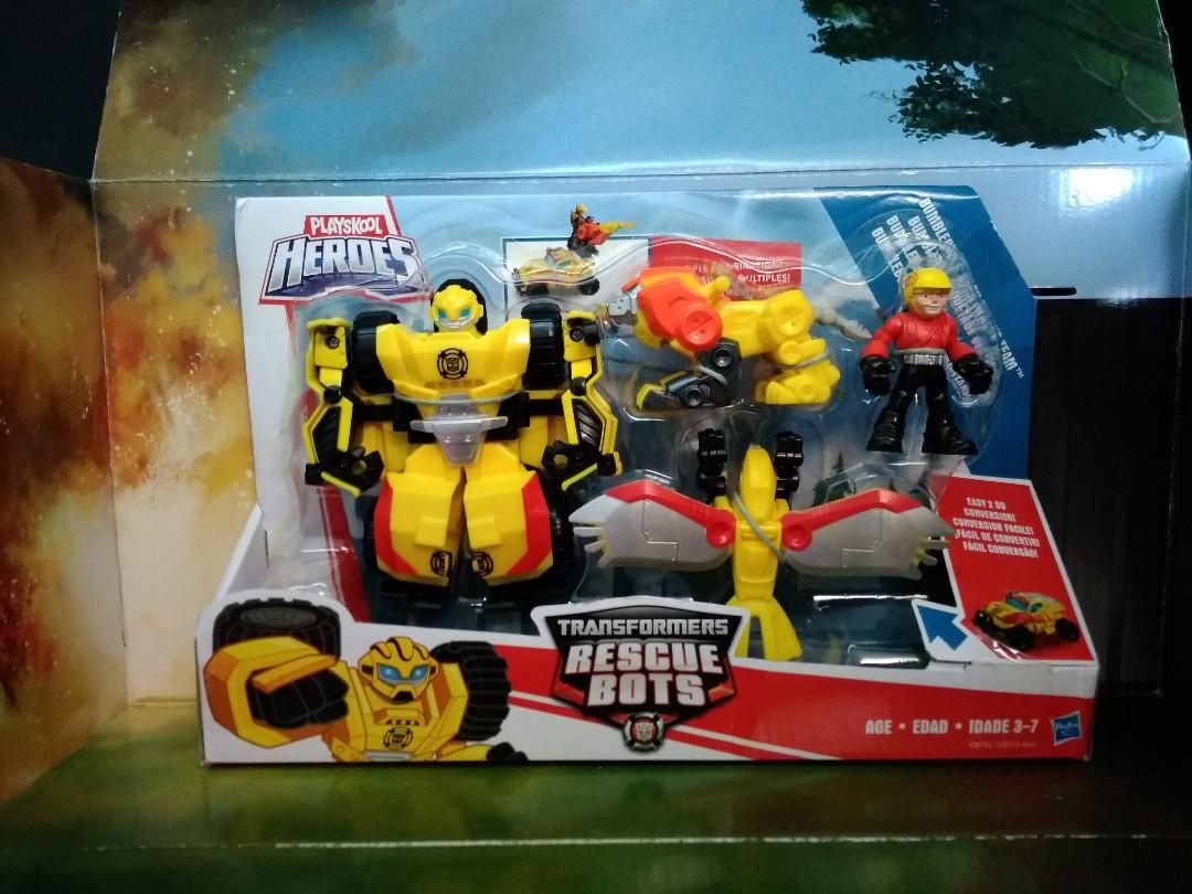 Playskool heroes transformers rescue bots bumblebee deals rock rescue team